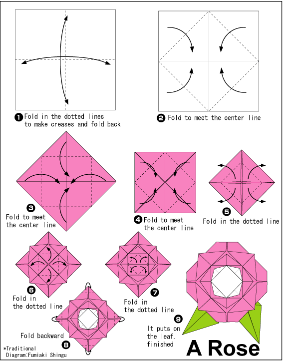 Origami Flowers Instructions Pdf